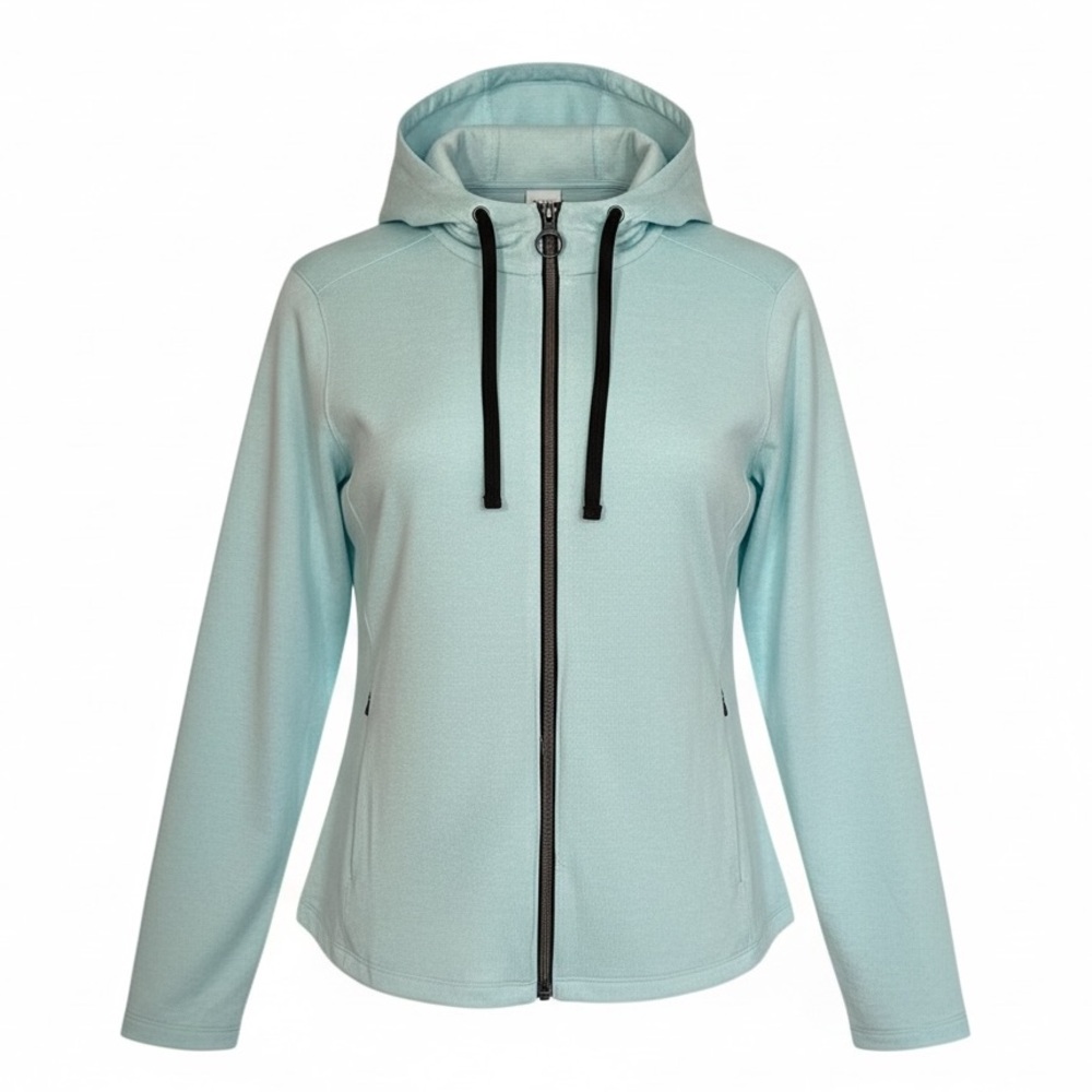 Greg Norman Womens Sophia Golf Jacket Medium Aqua Heather NWT PTP 19”